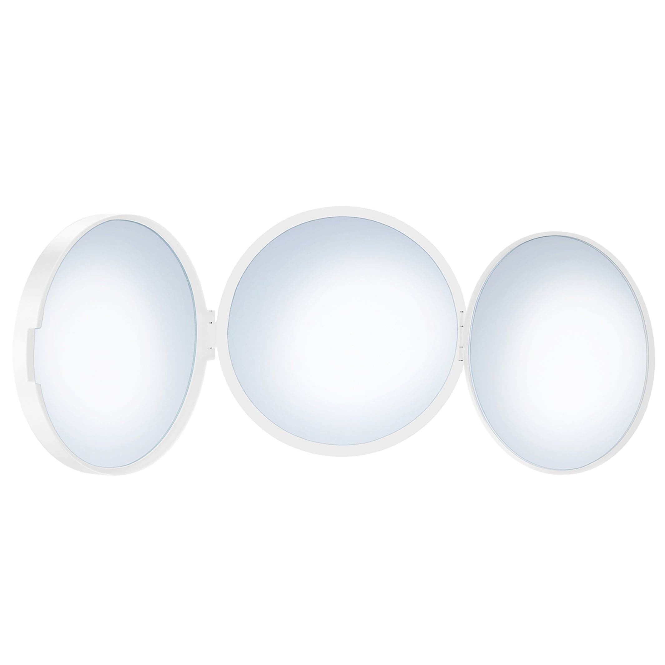 Smedbo 623 reisespeil 3 speilsider- Normal/5x/12x Hvit matt Smedbo Sminkespeil SM-FX623