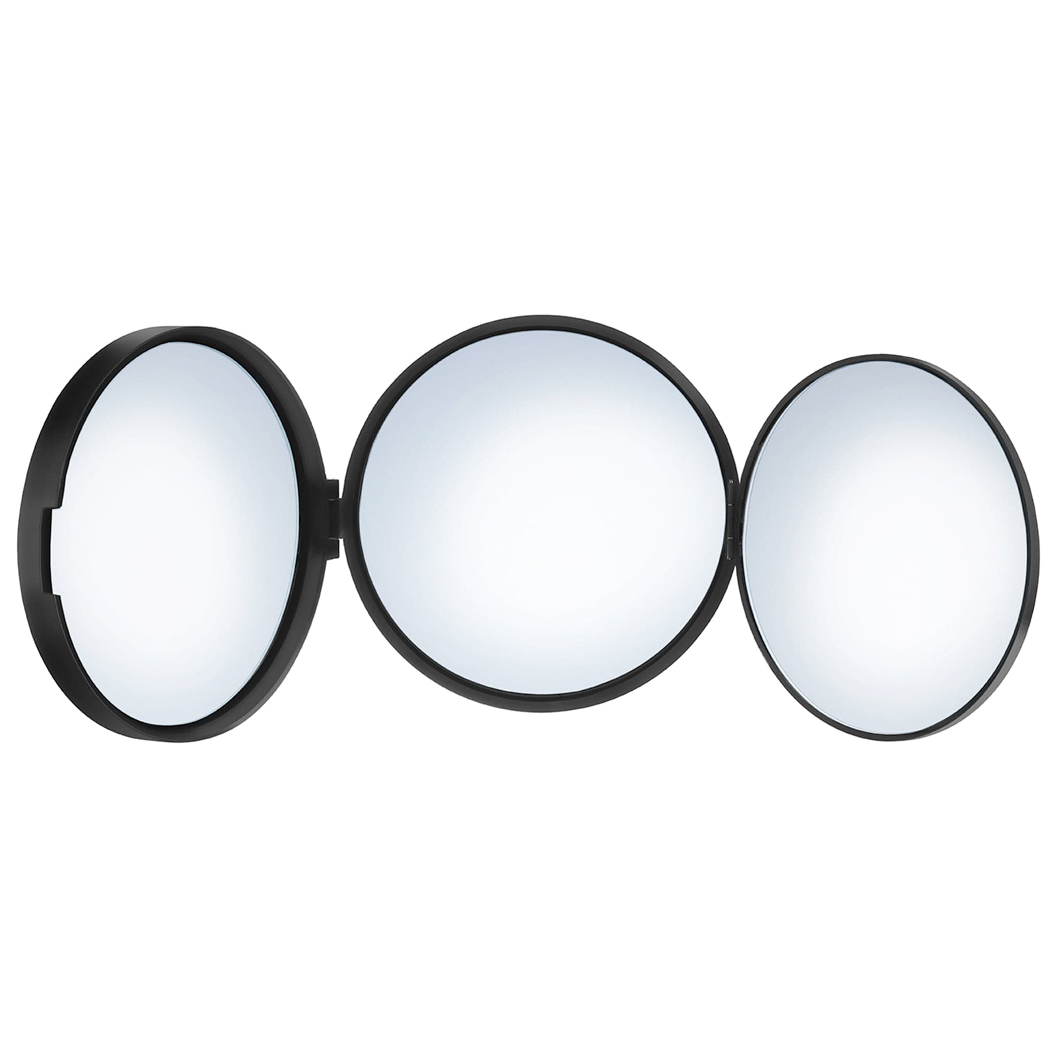 Smedbo 623 reisespeil 3 speilsider- Normal/5x/12x Svart matt Smedbo Sminkespeil SM-FB623