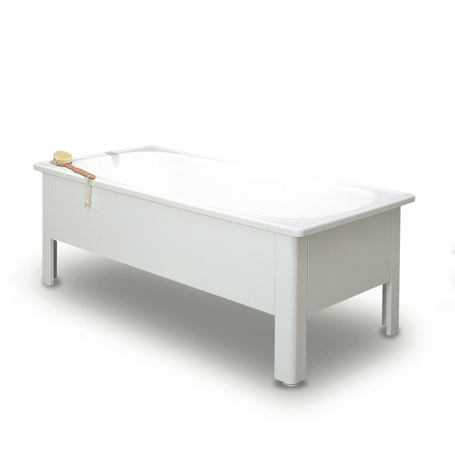 Svedbergs Badekar Emaljert med Halvfront 130-170 160cm / Hvit Svedbergs Firkantet badekar SV-1200