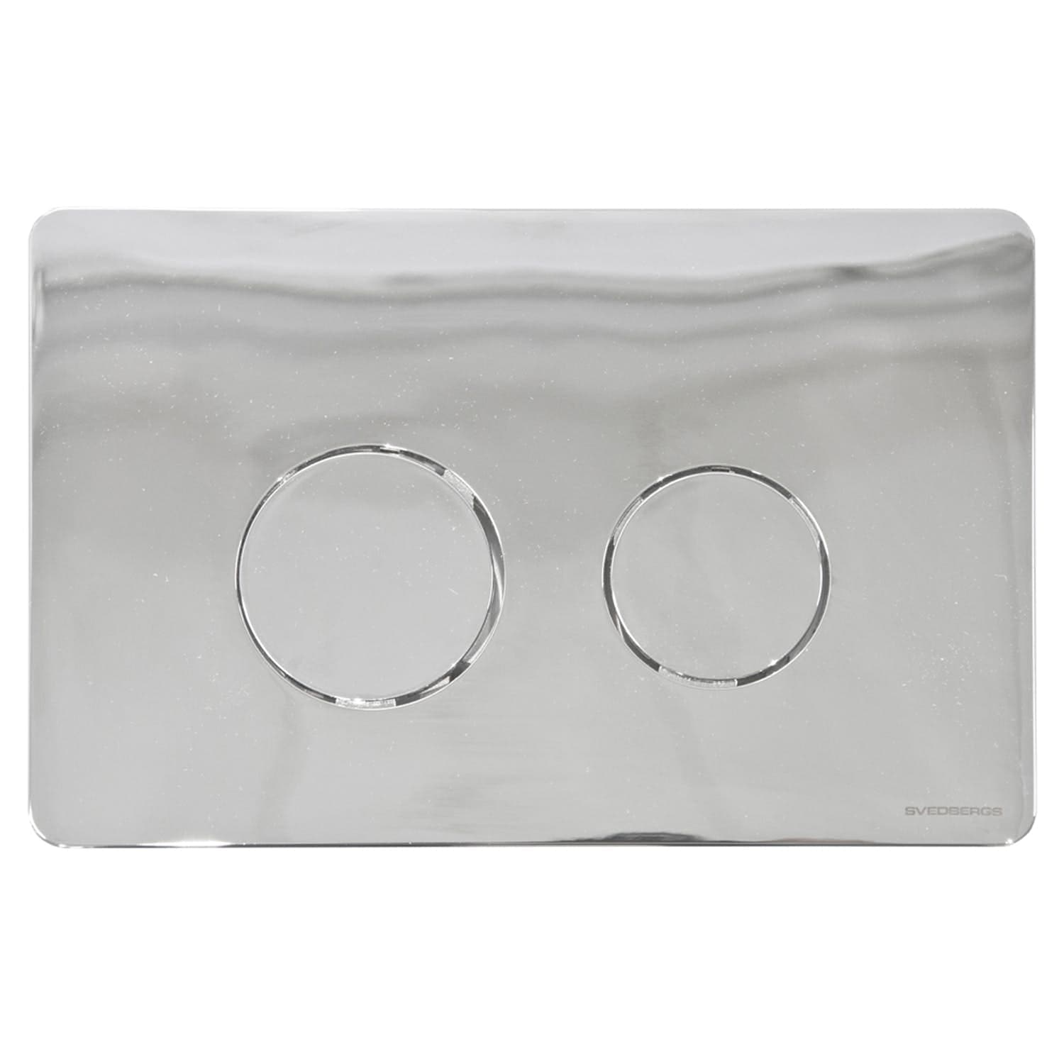 Svedbergs Betjeningsplate for WC-Fixtur Krom Svedbergs Betjeningsplate og trykknapper SV-90412