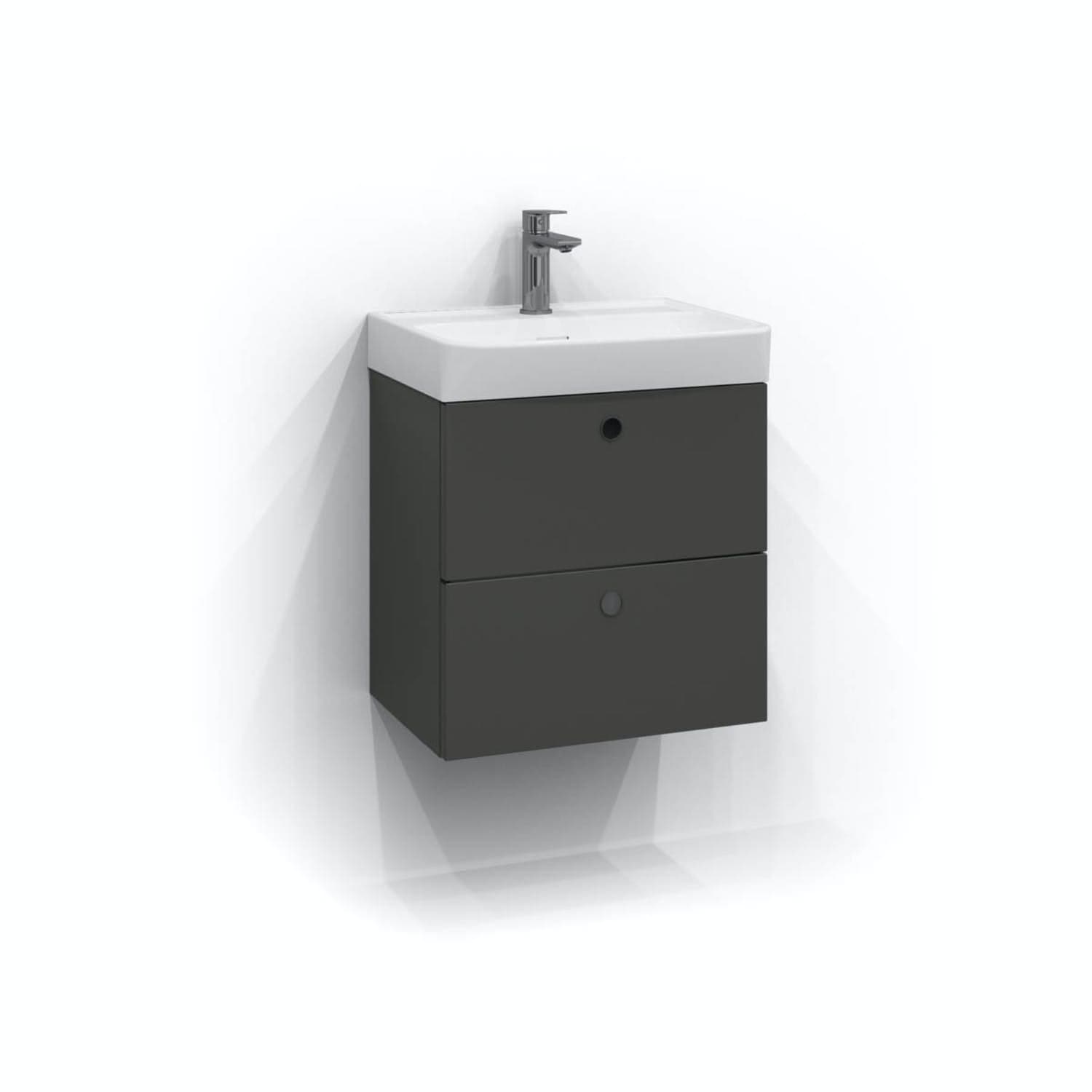 Svedbergs Intro Servantskap 2 Skuffer 50cm / Grafittgrå Svedbergs Servantskap SV-294650