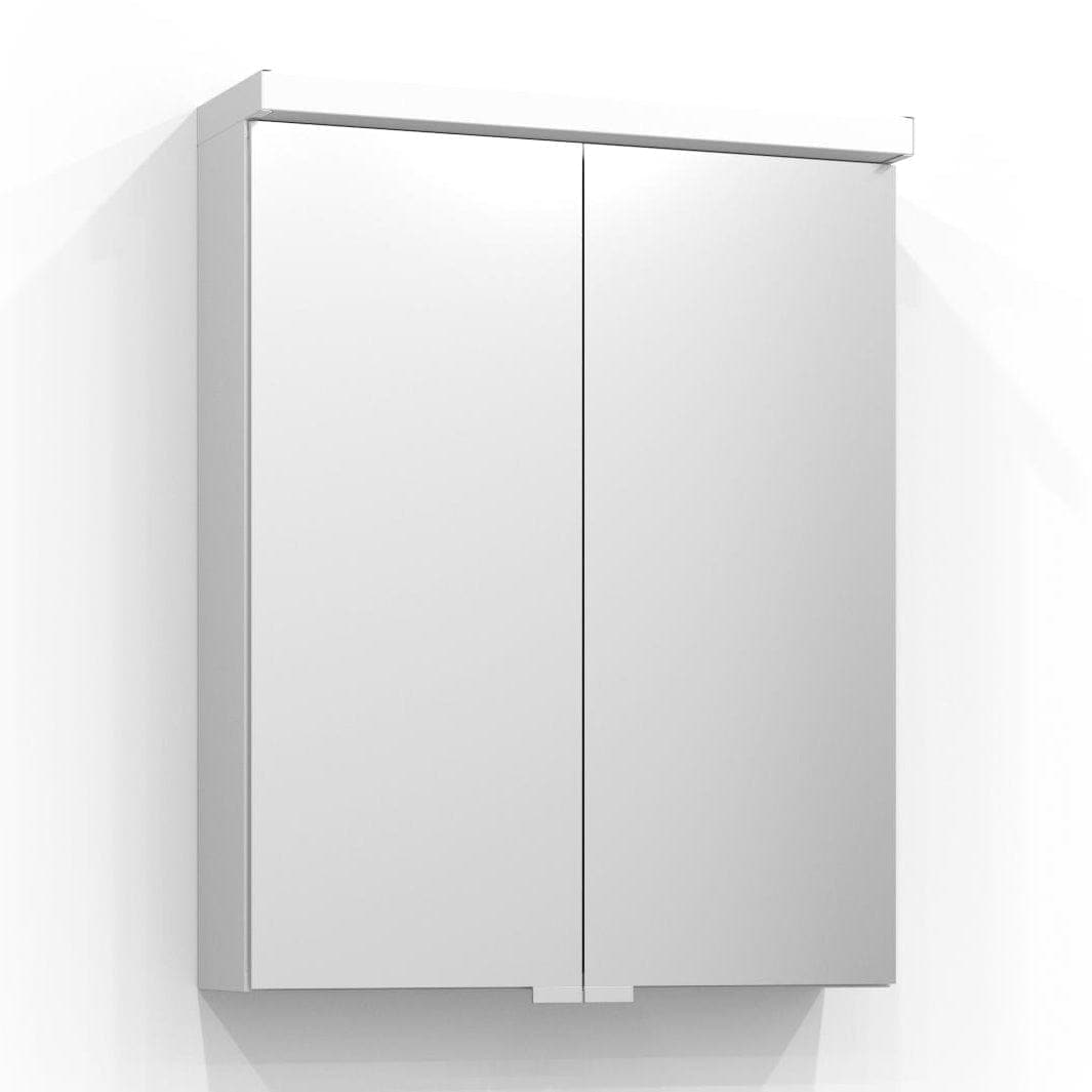 Svedbergs Intro Speilskap m/LED+Stikk 55cm / Hvit matt Svedbergs Speilskap SV-295057