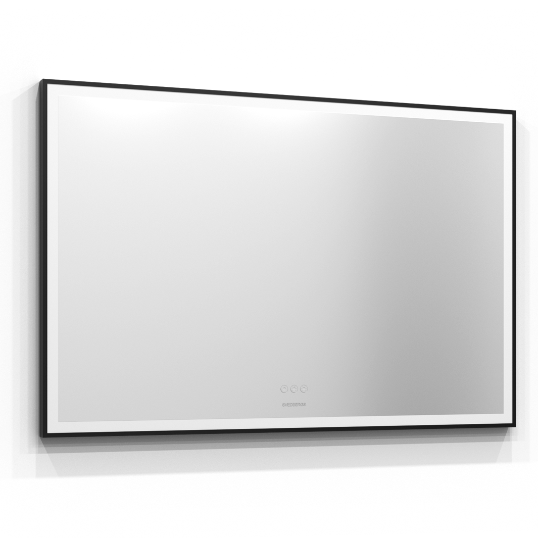 Svedbergs ISTA Speil Svart Ramme 120cm Svedbergs Baderomsspeil SV-451120