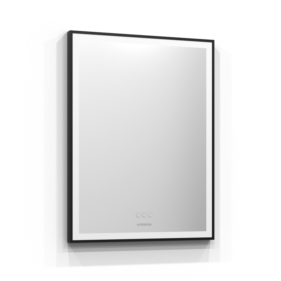 Svedbergs ISTA Speil Svart Ramme 60cm Svedbergs Baderomsspeil SV-451060