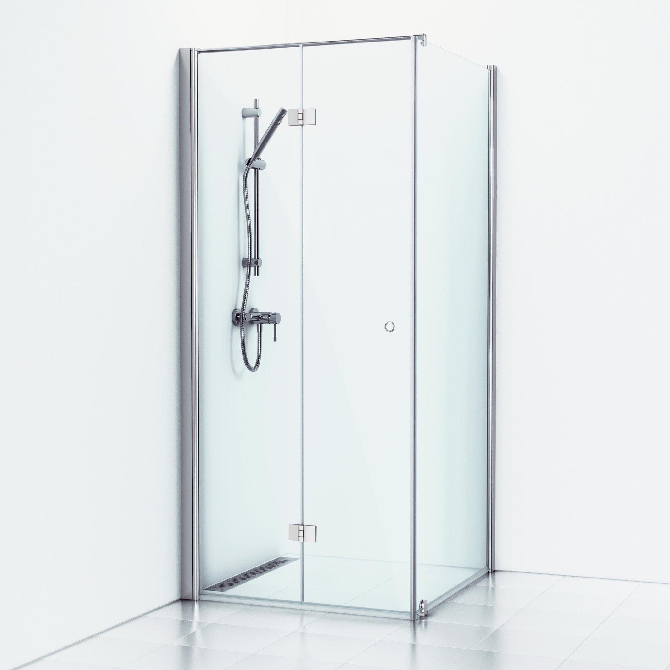 Svedbergs Skoga Dusjhjørne Leddet Kombi (vegg+dør) Svedbergs Dusjhjørne