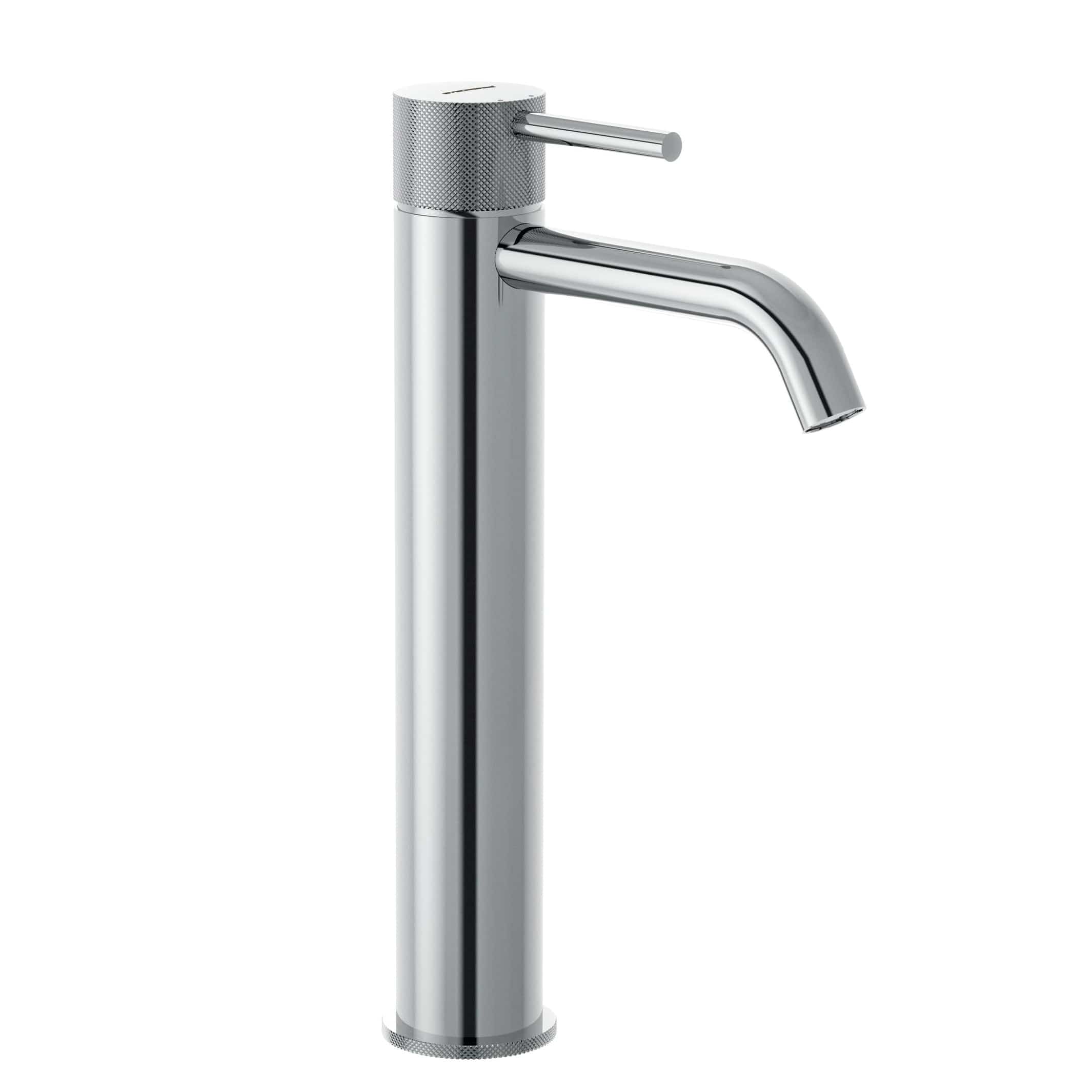 Svedbergs Skule Riflet Høy Servantbatteri Krom / Krom Svedbergs Servantbatteri SV-96823-H