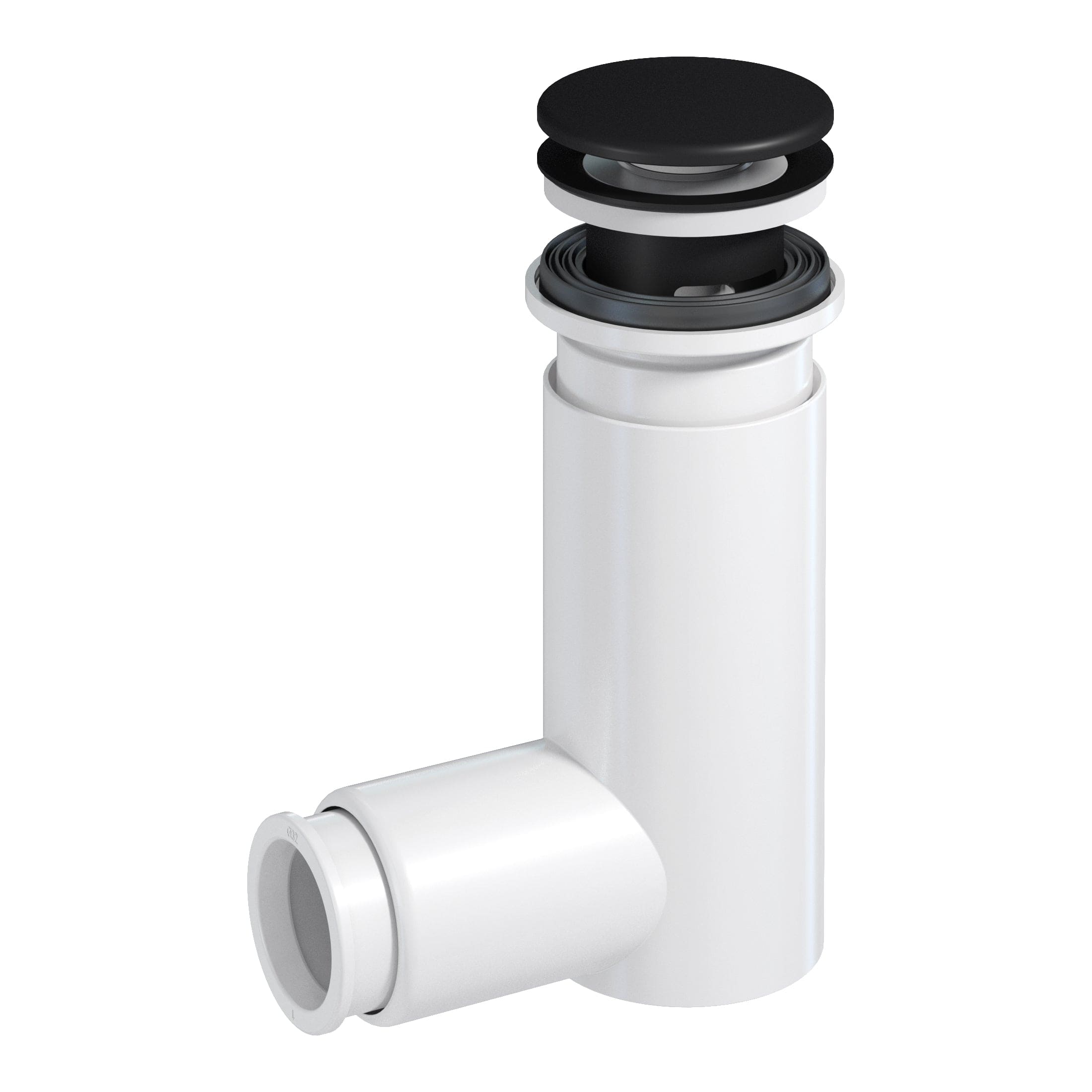 Svedbergs Universal Vannlås EasyClean - inkl. klikkventil Svart matt Svedbergs Vannlås SV-1222