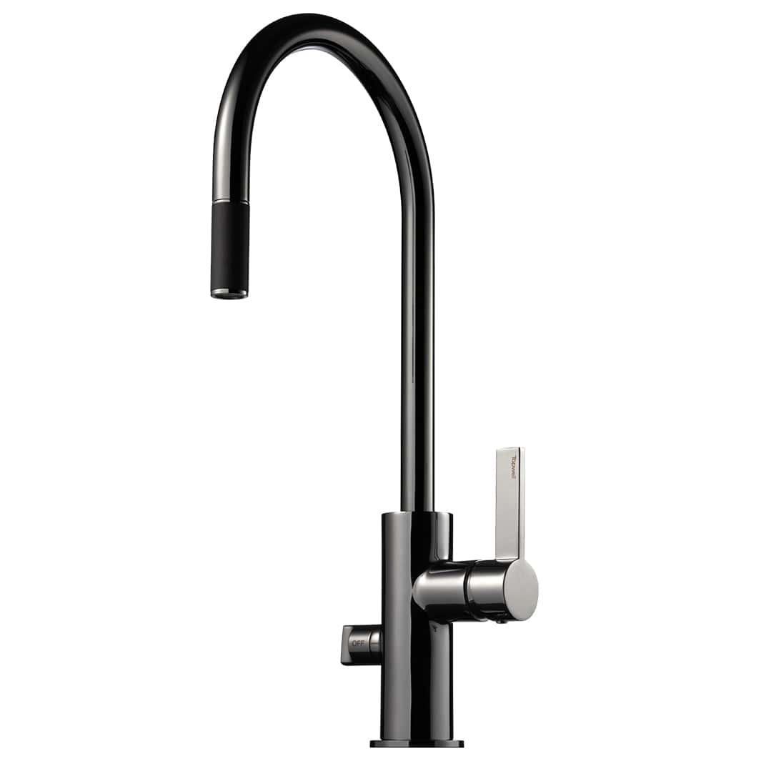 Tapwell ARM885 Kjøkkenarmatur Uttrekk+Avstengning Black chrome Tapwell Kjøkkenarmatur TA-9423572
