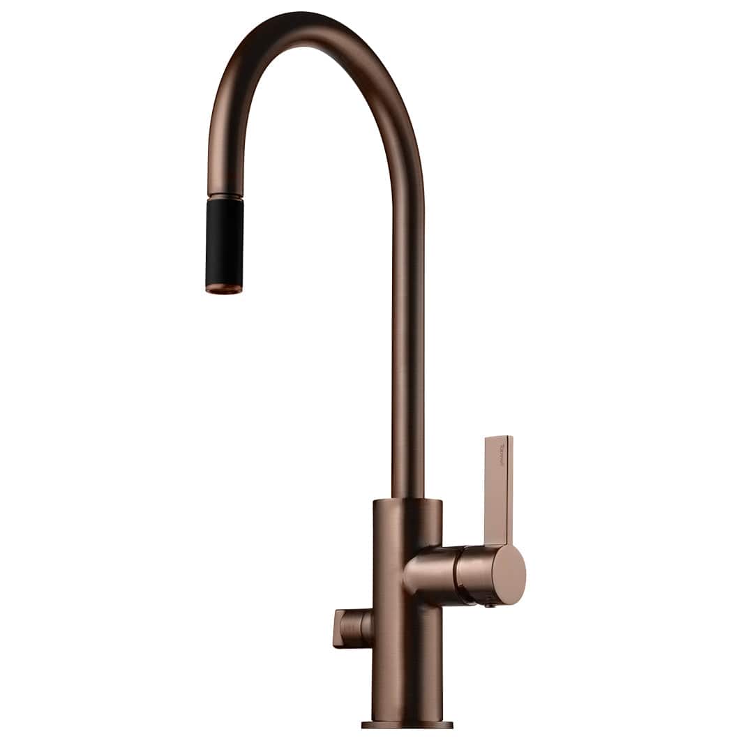 Tapwell ARM885 Kjøkkenarmatur Uttrekk+Avstengning Bronze Tapwell Kjøkkenarmatur TA-9424285