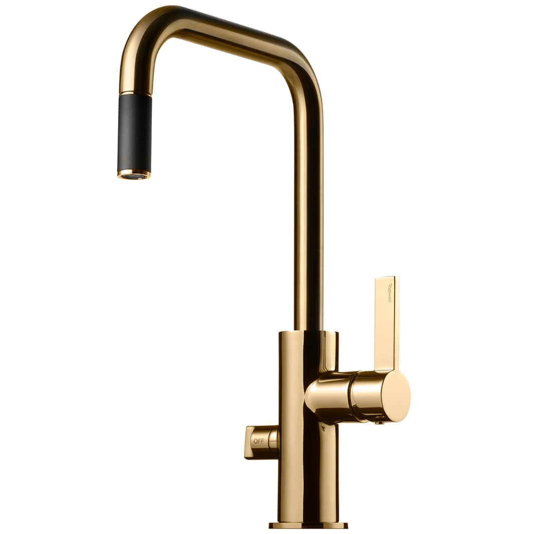 Tapwell ARM887 Kjøkkenarmatur Uttrekk+Avstengning Oksiderende messing Tapwell Kjøkkenarmatur TA-9423512