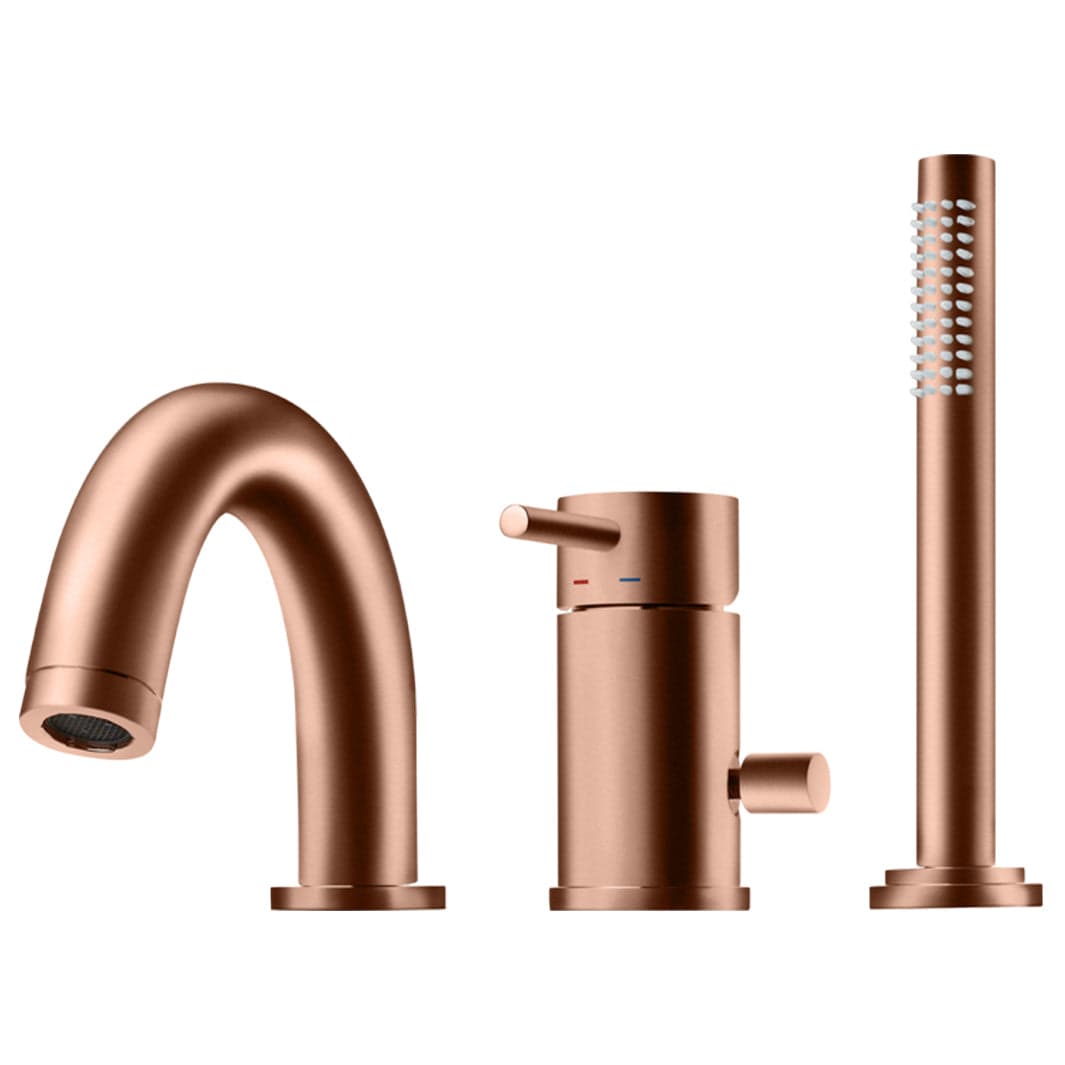 Tapwell BI047 Karkantbatteri 3-hulls Oksiderende kobber Tapwell Badekararmatur TA-9422107