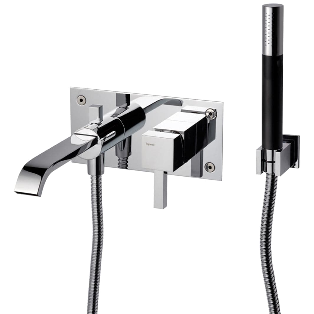 Tapwell BOX026 Rettangolo Badekararmatur Innbygging Krom Tapwell Blandebatteri innbygging TA-8236440