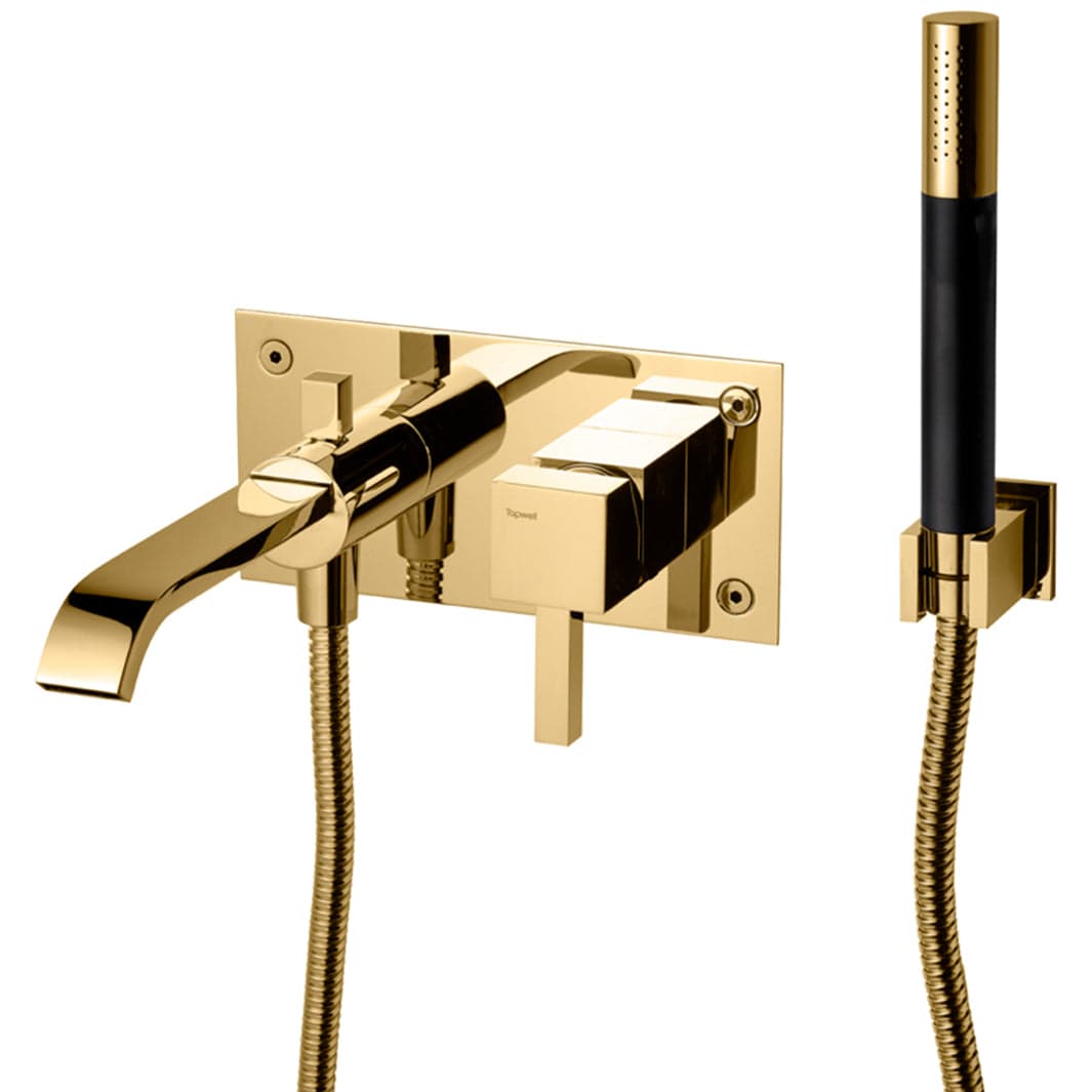 Tapwell BOX026 Rettangolo Badekararmatur Innbygging Oksiderende messing Tapwell Blandebatteri innbygging TA-9418476