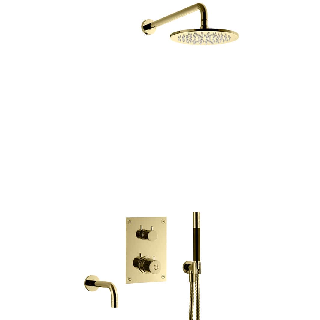 Tapwell BOX7368 ED2 Takdusj Innbygging Honey gold Tapwell Blandebatteri innbygging TA-9421862