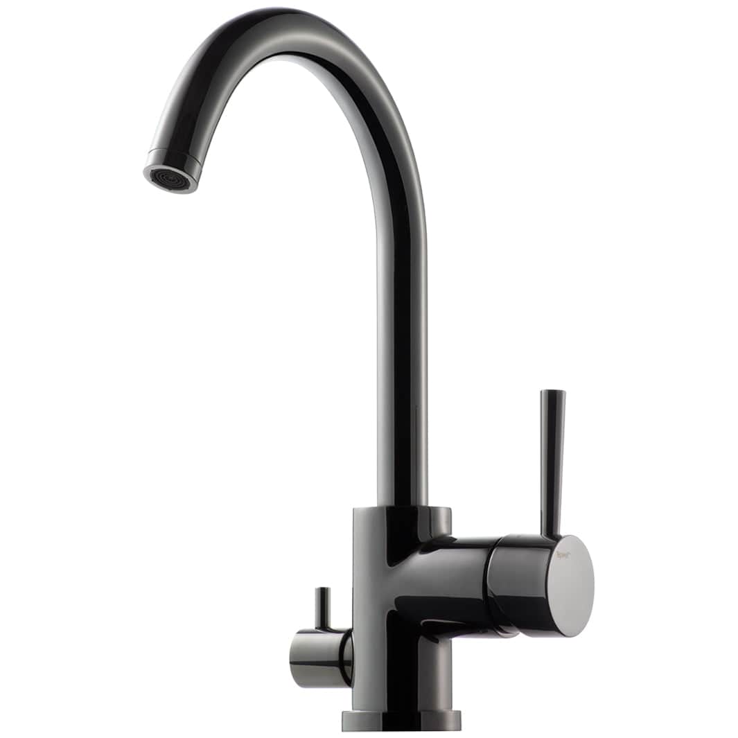 Tapwell EVO184 Kjøkkenarmatur Avstengning Black chrome Tapwell Kjøkkenarmatur TA-4230613