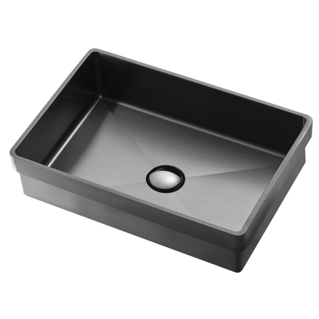 Tapwell HT4328 PVD Servant for nedfelling 45x30cm Black chrome Tapwell Kjøkkenvask TA-9422203