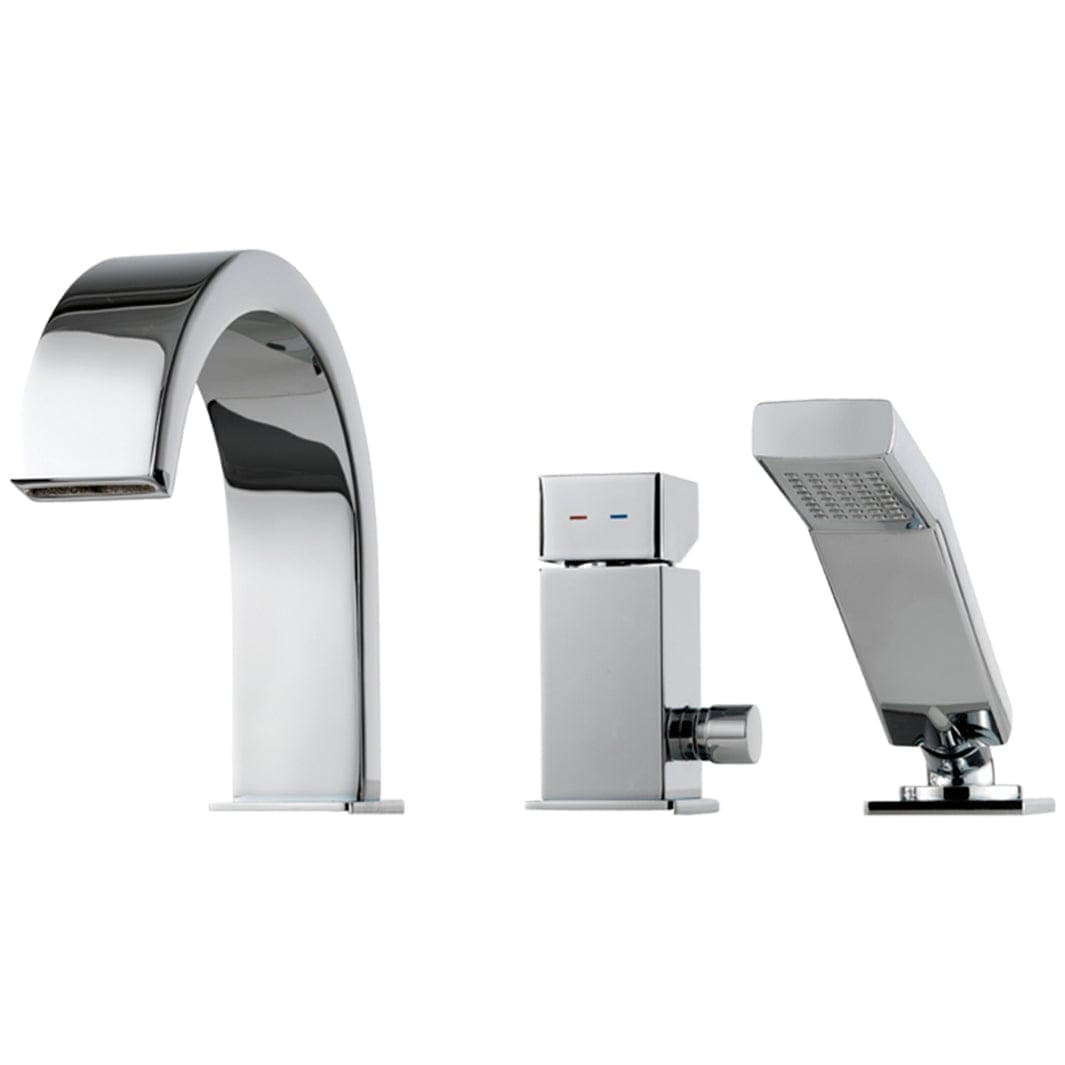 Tapwell LEC040 CR Karkantbatteri 3-hulls Krom Tapwell Badekararmatur TA-8111851