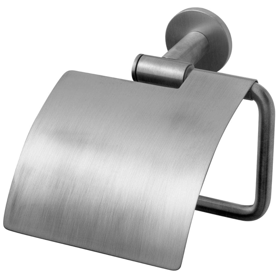 Tapwell TA236 Toalettrullholder Vegghengt m/lokk Brushed black chrome Tapwell Toalettrullholder TA-9422827
