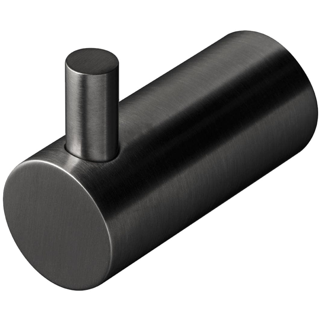 Tapwell TA242 Håndklekrok Medium Brushed black chrome Tapwell Knagger TA-9422838