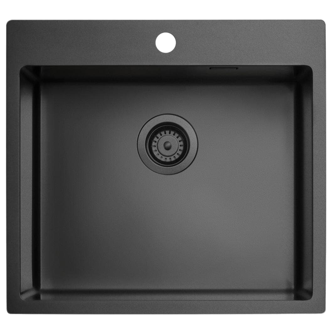 Tapwell TA5540 PVD Kjøkkenvask B55xD51cm Svart matt Tapwell Kjøkkenvask TA-9422650