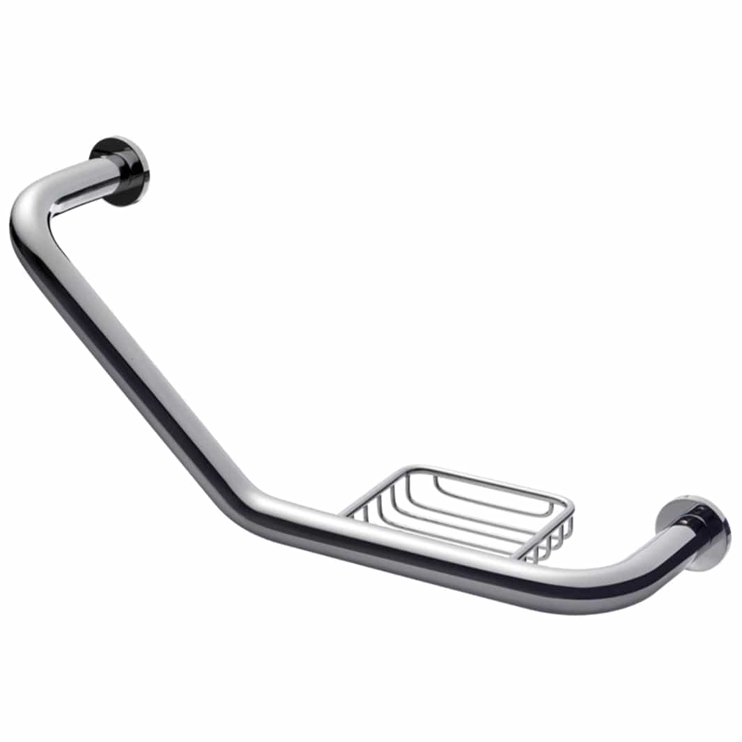 Tapwell TA808 Badekarhåndtak L457mm m/såpekopp Tapwell Badekarhåndtak