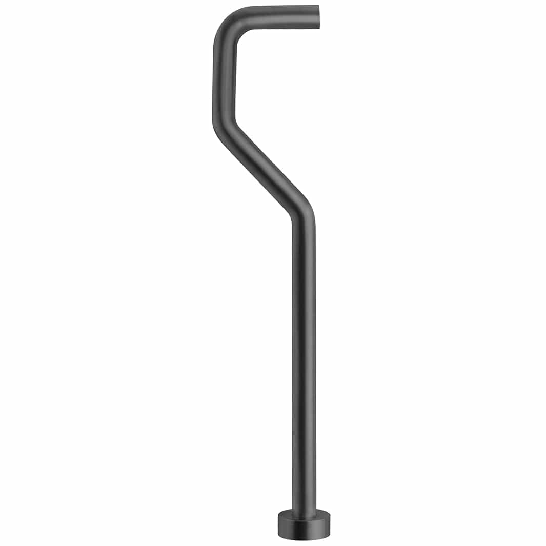 Tapwell XA22 S-Gulvrør for vannlås Ø32mm Svart matt Tapwell Vannlås TA-9421397