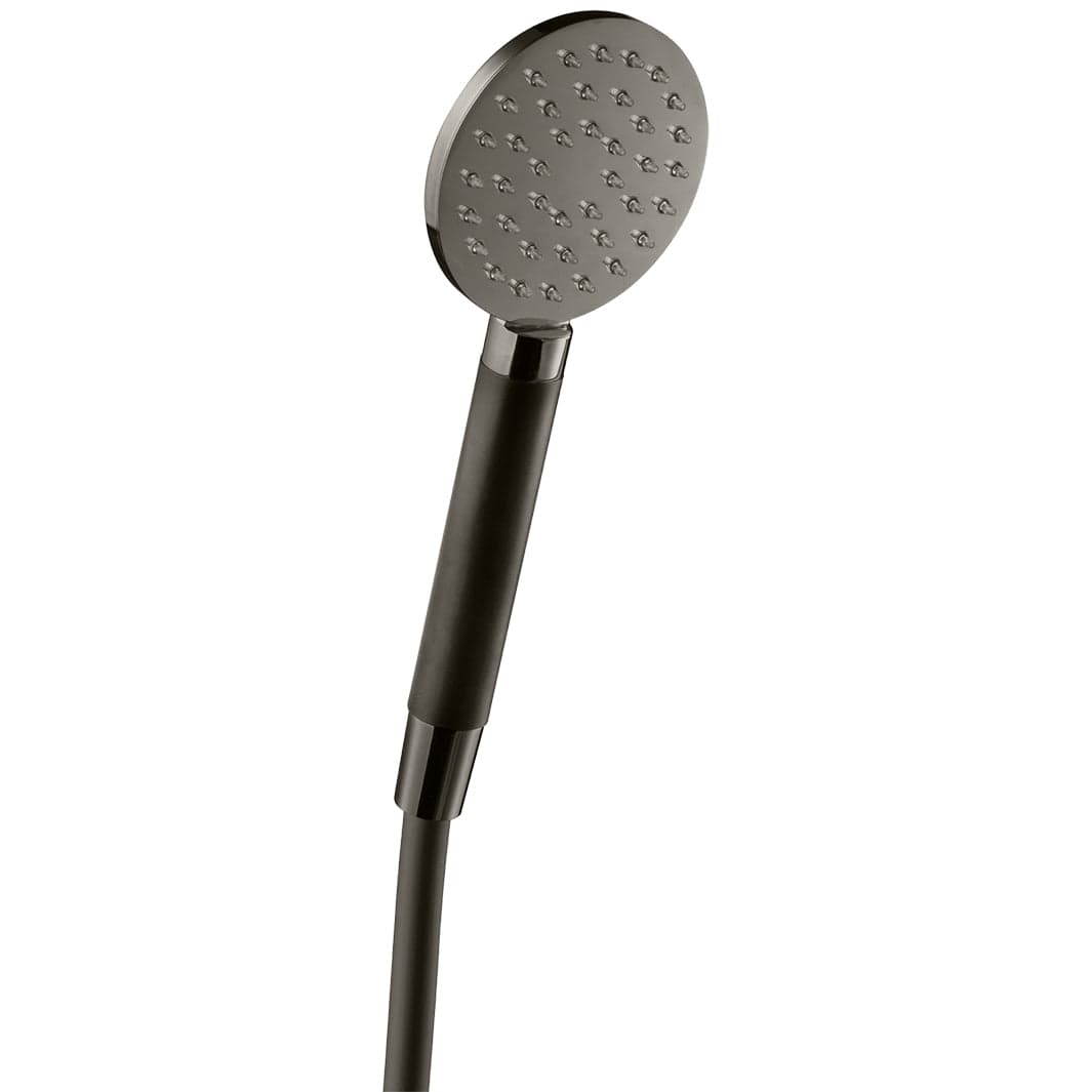 Tapwell ZDOC095 Dusjhode i metall Black chrome Tapwell Dusjhode TA-9422855