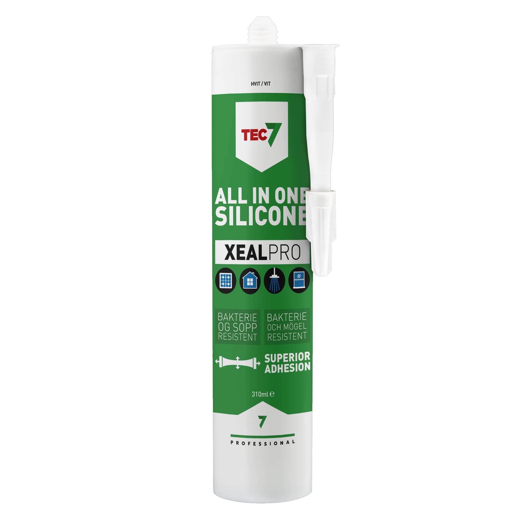 Tec7 XealPro Silikonfugemasse Hvit Tec7 Silikon og lim AH-644478