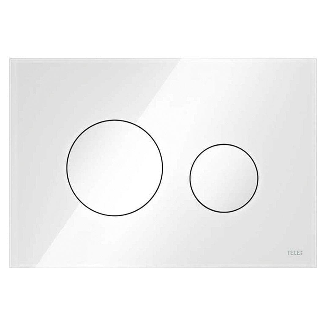 TECEloop Betjeningsplate Glass Hvit glass / Hvit Tece Betjeningsplate og trykknapper TE-6122218