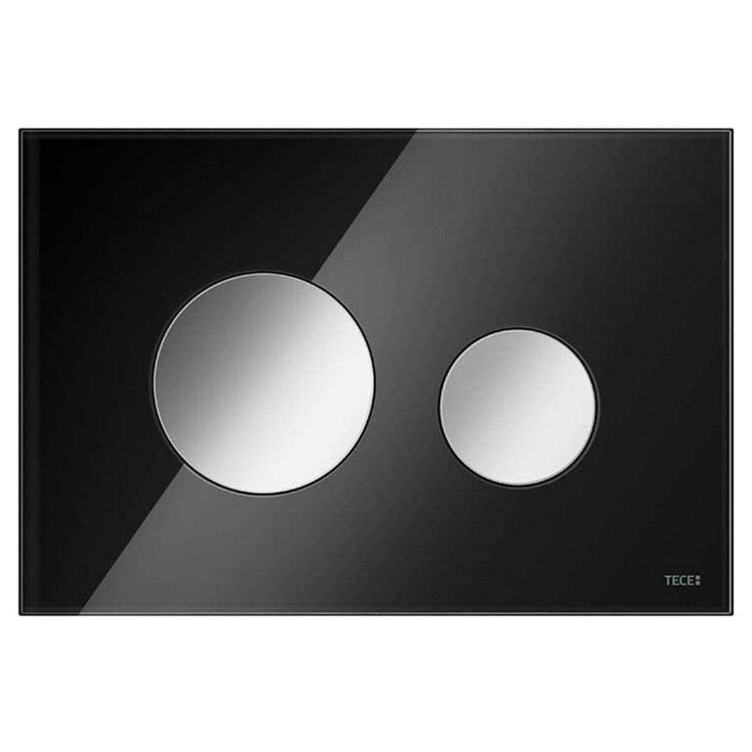 TECEloop Betjeningsplate Glass Svart glass / Krom Tece Betjeningsplate og trykknapper TE-6122227