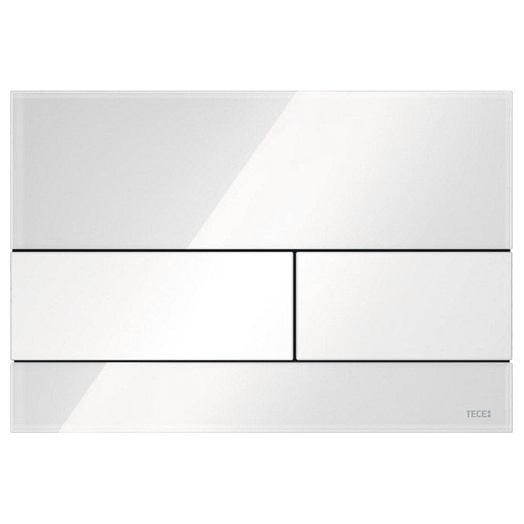 TECEsquare Betjeningsplate Glass Hvit glass / Hvit Tece Betjeningsplate og trykknapper TE-6122207