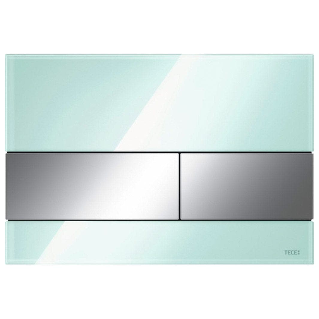 TECEsquare Betjeningsplate Glass Mintgrønn glass / Krom Tece Betjeningsplate og trykknapper TE-6122213