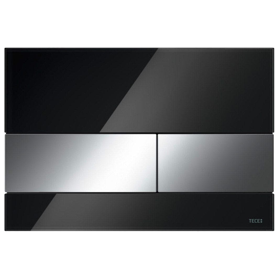 TECEsquare Betjeningsplate Glass Svart glass / Krom Tece Betjeningsplate og trykknapper TE-6122215