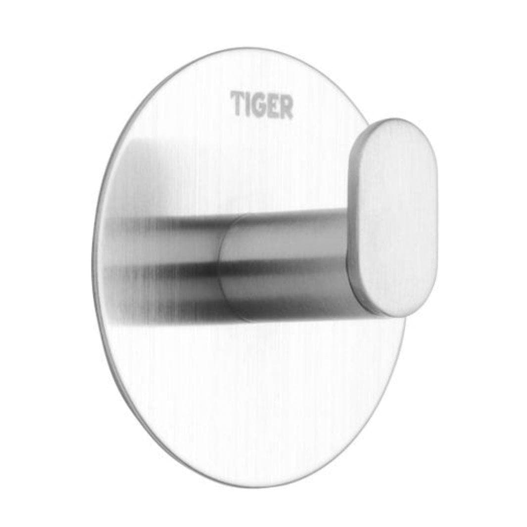 Tiger Pull krok selvklebende matt børstet Matt krom Tiger Knagger CO-T164732