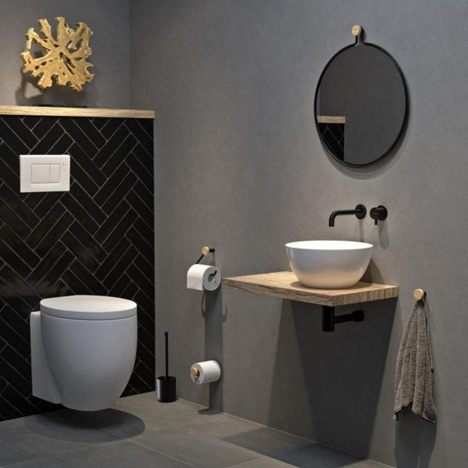 Tiger Sem toalettbørste frittstående i matt sort Svart matt Tiger Toalettbørste CO-1337430746