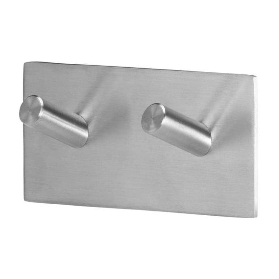 Tiger Square dobbel krok selvklebende Matt krom Tiger Knagger CO-1509630946