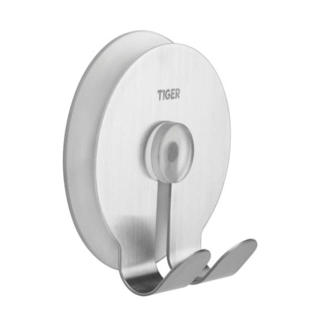 Tiger Twin sugekopp krok Matt krom Tiger Knagger CO-T175232