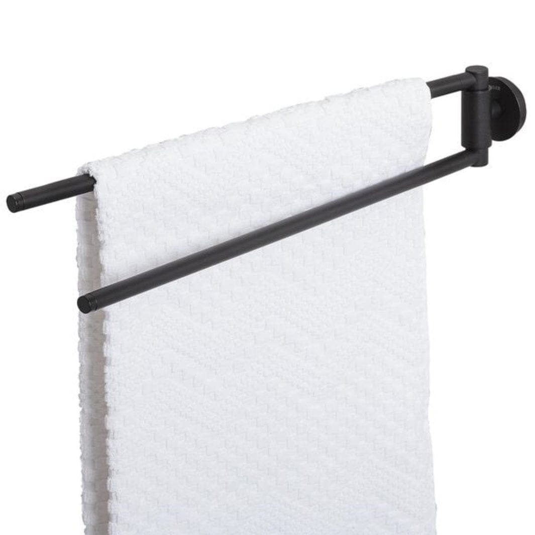 Tiger Urban håndklestang svingbar 45 matt sort Svart matt Tiger Håndkleholder CO-1316330746