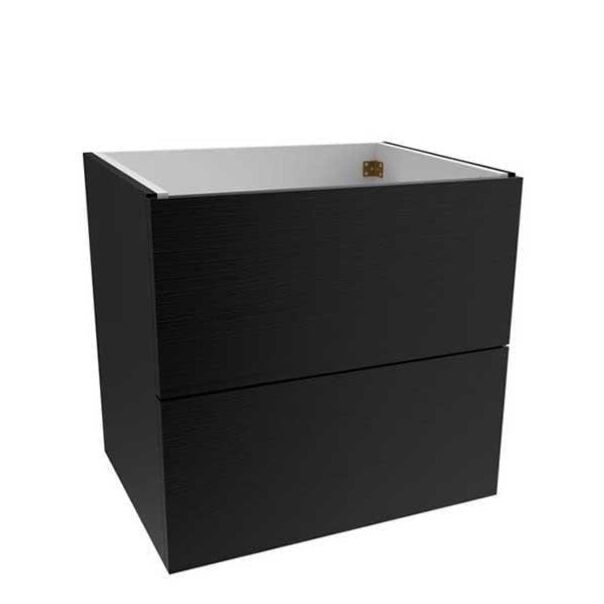 VikingBad MIE D39 Slim Servantskap Slett B50-90cm Svart eik / 50cm VikingBad Servantskap VB-113503