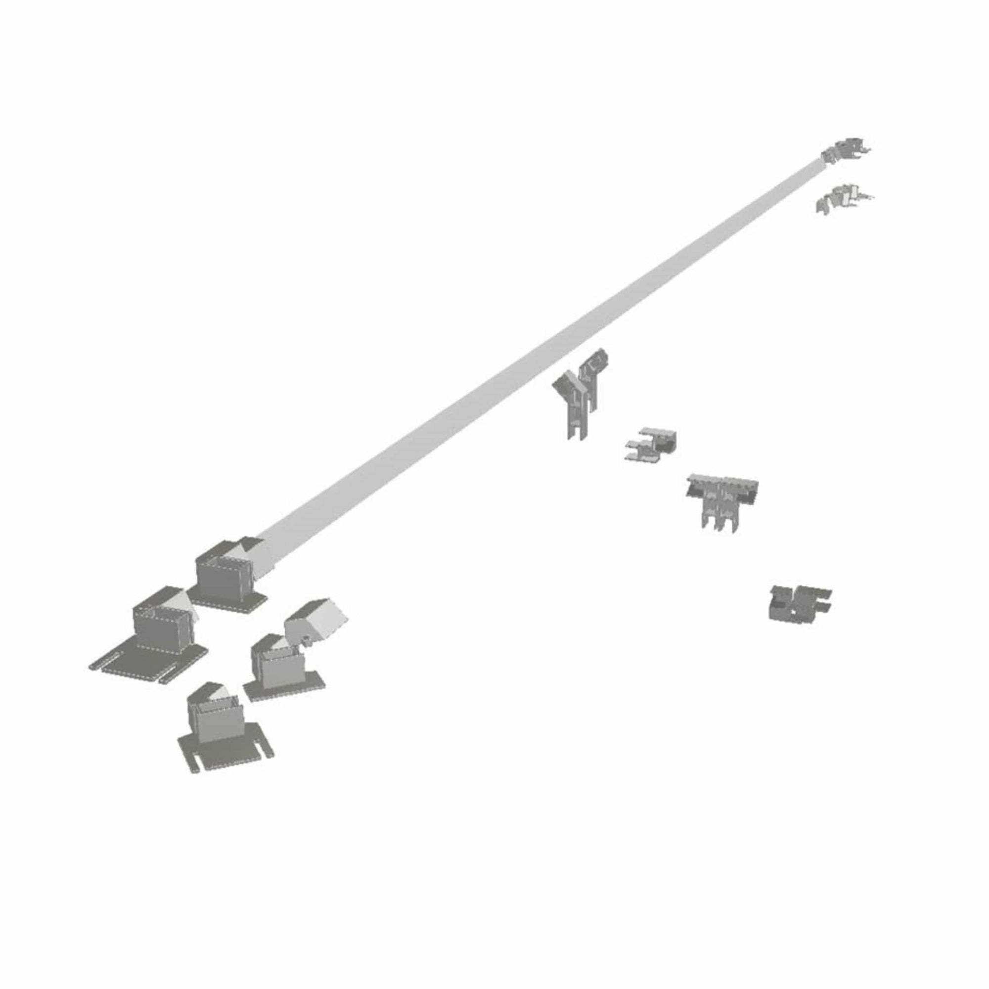 VikingBad Oversvømmelsesvern Dusjdør Liam 1stk Sølv VikingBad Dusjtilbehør VB-004078