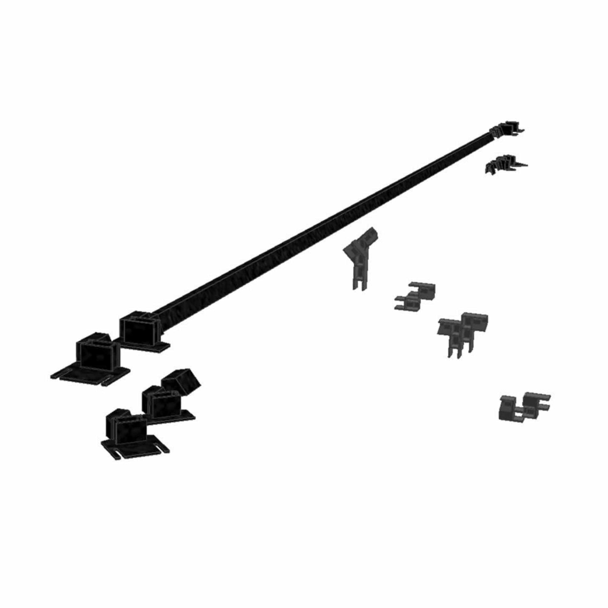 VikingBad Oversvømmelsesvern Dusjdør Liam 1stk Svart matt VikingBad Dusjtilbehør VB-004077