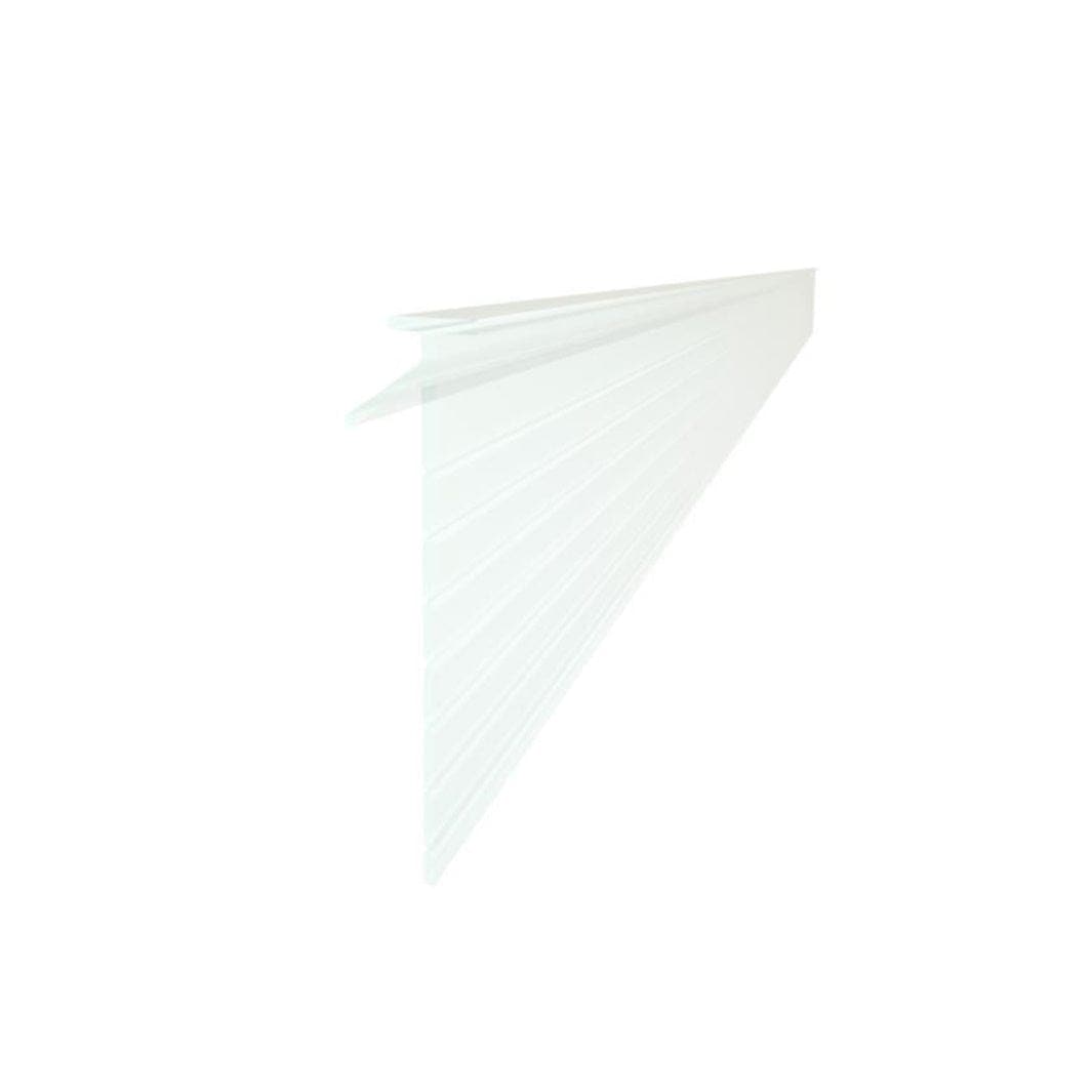 VikingBad Subbelist Liam Laminert PVC H40mm Rivbar - B100cm Klar VikingBad Reservedel dusj VB-006814-01