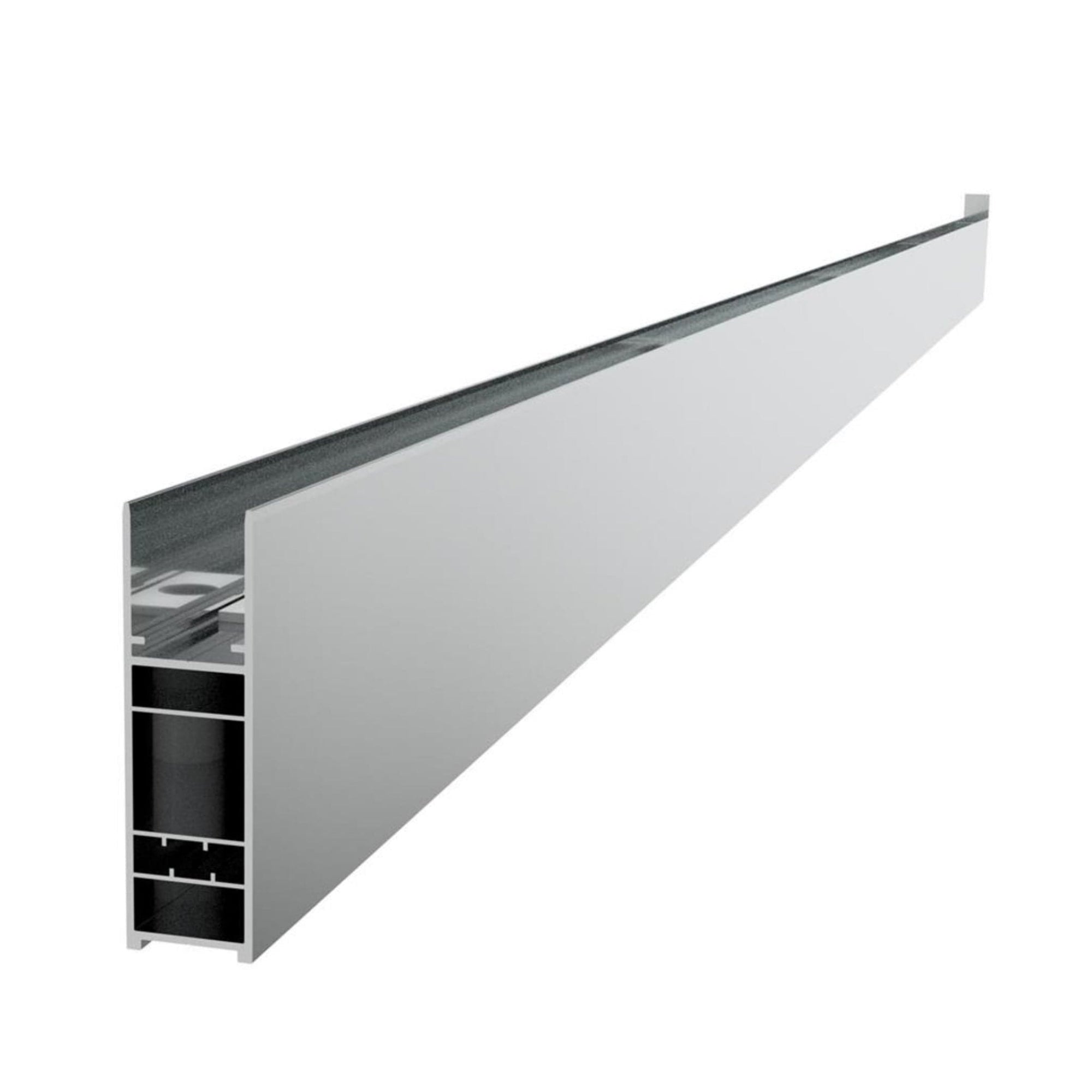 VikingBad Utfellingsprofil Liam Glassfelt (+25/+50mm) H193cm Sølv / 50mm VikingBad Veggprofil VB-004016-01