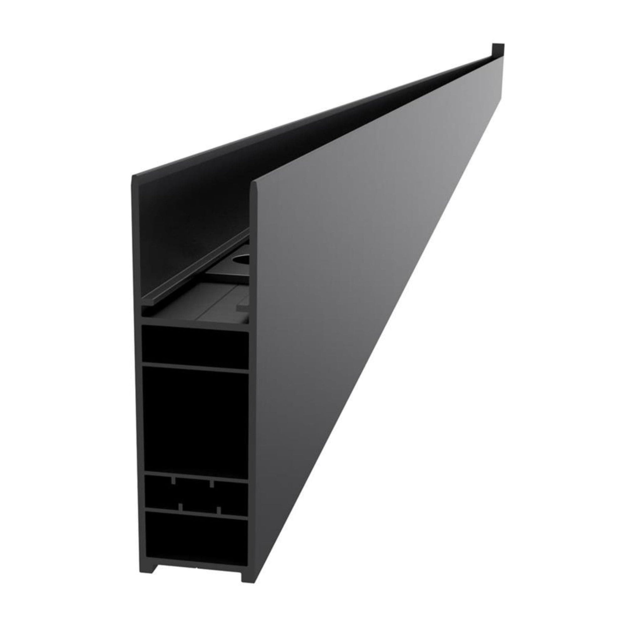 VikingBad Utfellingsprofil Liam Glassfelt (+25/+50mm) H193cm Svart matt / 50mm VikingBad Veggprofil VB-004016-02