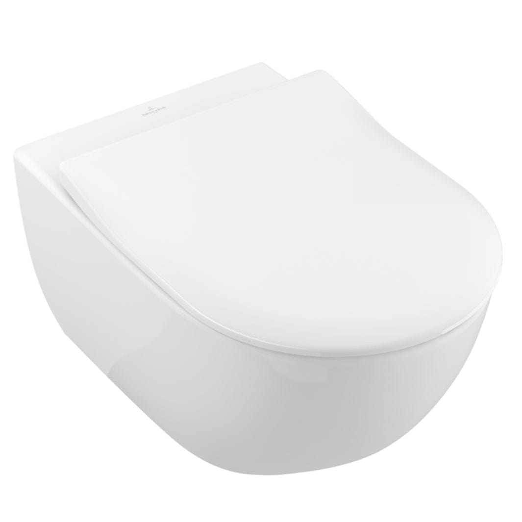 Villeroy & Boch Subway 2.0 Toalettpakke DF - veggskål og sete Villeroy & Boch Vegghengt toalett VIL-6023215