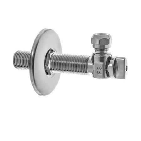 1904 Vinkelkran 1/2x10 med rosetter lang for rør-i-rør