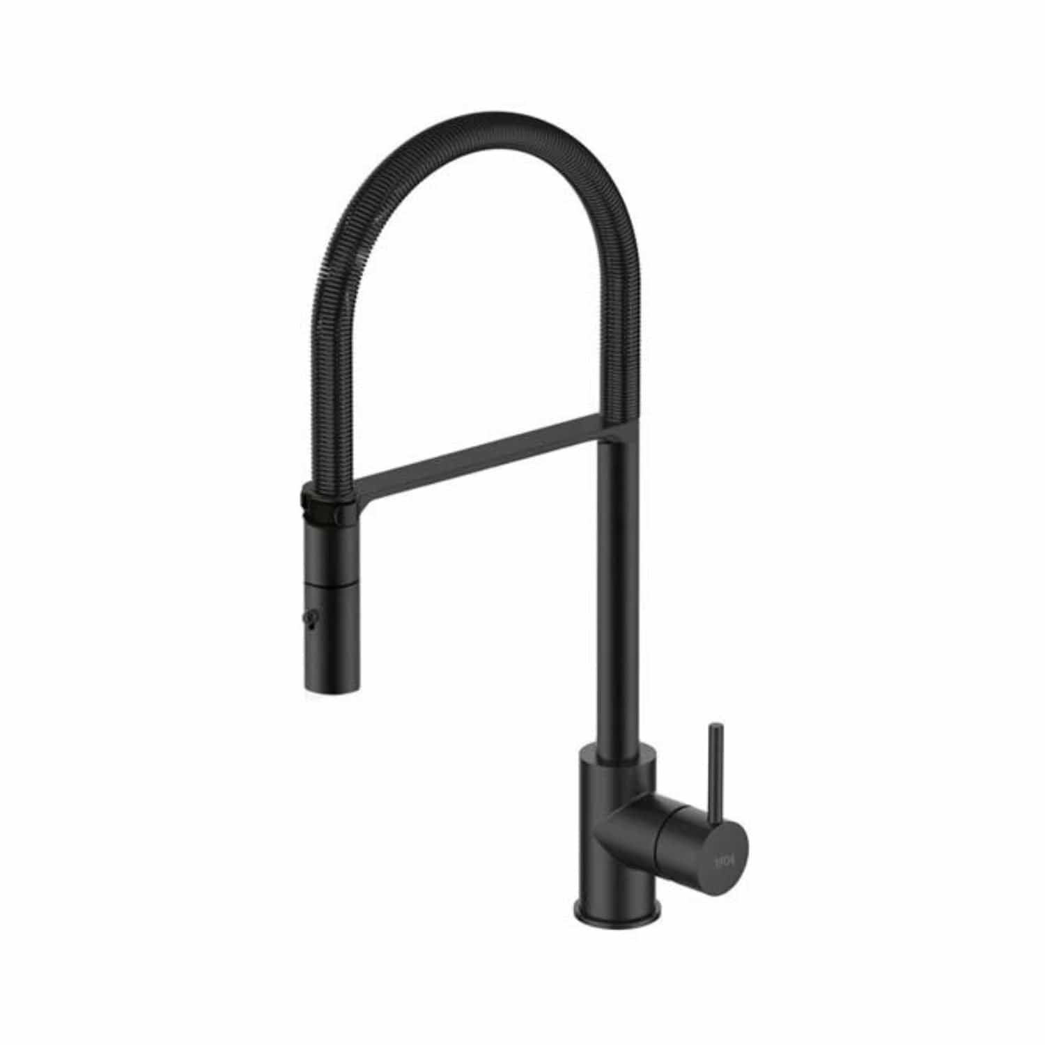 1904 Eir Kjøkkenbatteri med tett fjær Svart 1904 Kjøkkenarmatur GRO-4370398