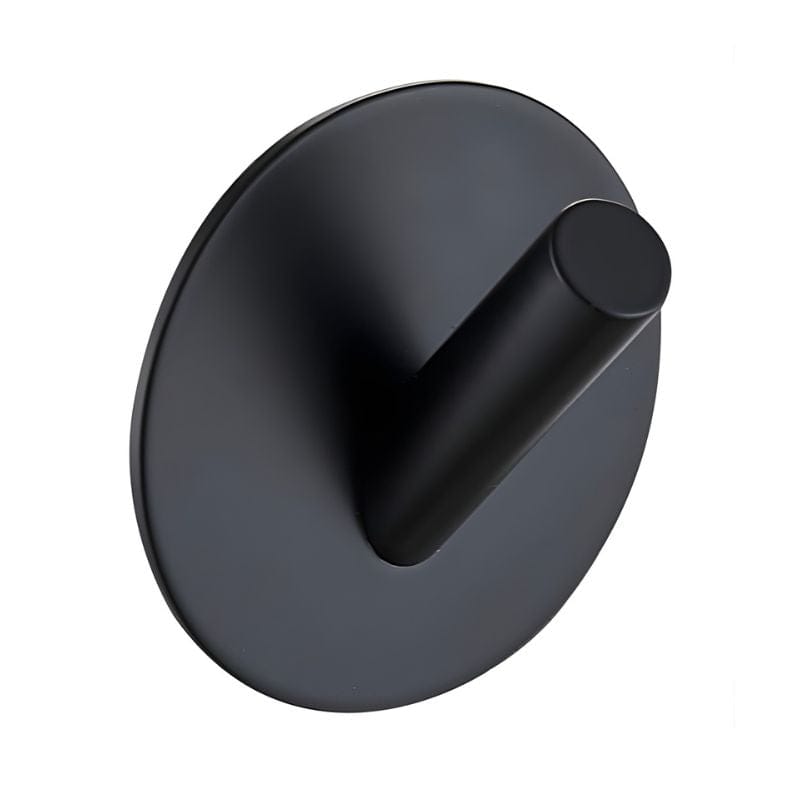 1904 Enkel Rund Krok med Lim Svart matt 1904 Knagger HEI-1434941