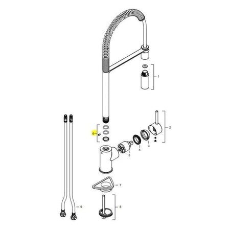 1904 Pakninger f/Eir Kjøkkenarmatur