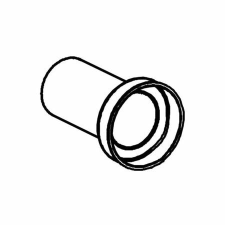 1904 Rett avløpsrør for gulvstående toalett